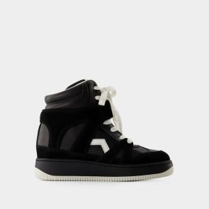 Baskets | Sneakers Ellyn-Gz – Isabel Marant – Cuir – Noir/Blanc  |  Femme