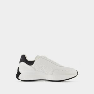 Baskets | Sneakers Leath S.Rubb – Alexander Mcqueen – Cuir – Blanc/Noir Blanc – White/Black |  Femme