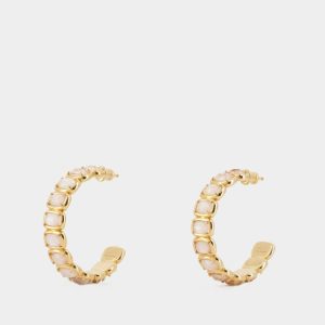 Boucles d'oreilles | Boucles D'Oreille Medium Toy – Ivi – Or – Doré Cristal Doré – Yellow Gold_Crystal |  Femme