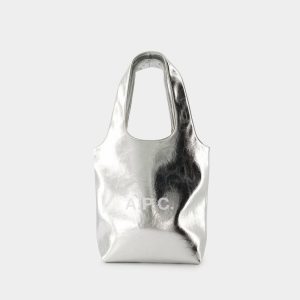 Cabas | Tote Bag Ninon Small – A.P.C. – Synthétique – Argenté Silver – Silver |  Femme