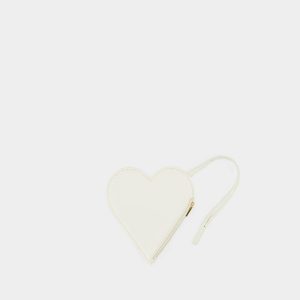Petite maroquinerie | Pochette Heart – Jil Sander – Cuir – Beige Beige – |  Femme