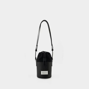Sacs épaule | Sac Hobo 5Ac Mini – Maison Margiela – Cuir – Noir Noir – T8013 Black |  Femme