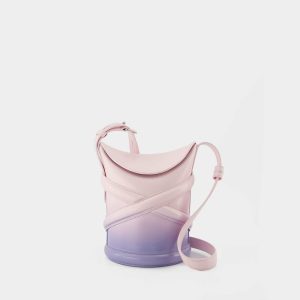 Sacs épaule | Sac Hobo The Curve – Alexander Mcqueen – Cuir – Lilas/Rose Multicolore – Lilac+Multi |  Femme